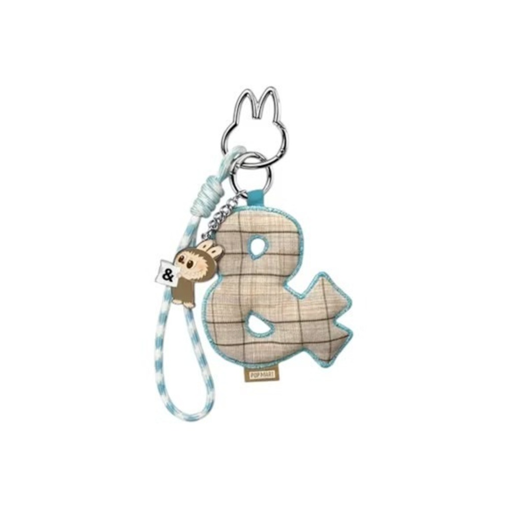 POP MART Labubu "&" CONFIRMED LETTER KEYCHAIN PENDANT The Monsters Pin For Love!